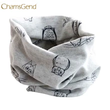 Chamsgend/ дизайн; детский зимний теплый шарф с изображением совы для мальчиков и девочек; шарфы с круглым вырезом; Прямая поставка 160902