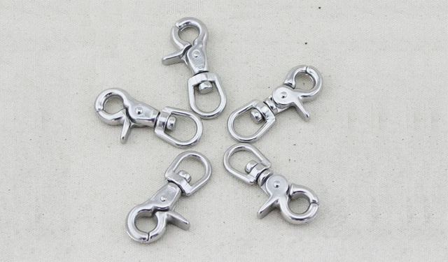 Stainless Landyard Trigger Swivel Snap Hook 1/2*65mm Stainless Steel  SS304/316 Lobster Claw Clasp Bag Snap Hooks 10pcs - AliExpress