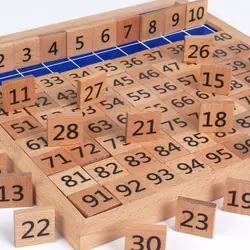 BBK Обучающие приспособления Математика 1-100 счетные Детские деревянные игрушки цифровая доска пластина обучающая математическая игрушка