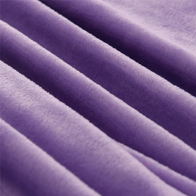 New winter autumn Blanket 70100cm Super Soft Warm Solid Micro Plush Fleece Blanket Throw Rug Sofa Bedding #3N13 (11)