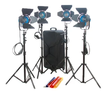 

4pcs 300W Fresnel Light Tungsten Video Continuous Lighting Spotlight