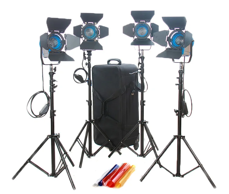 300W Fresnel Tungstène Film Projecteur Vidéo Lumière Ampoule Continu Eclairage comme Arri pour Photographique Studio 