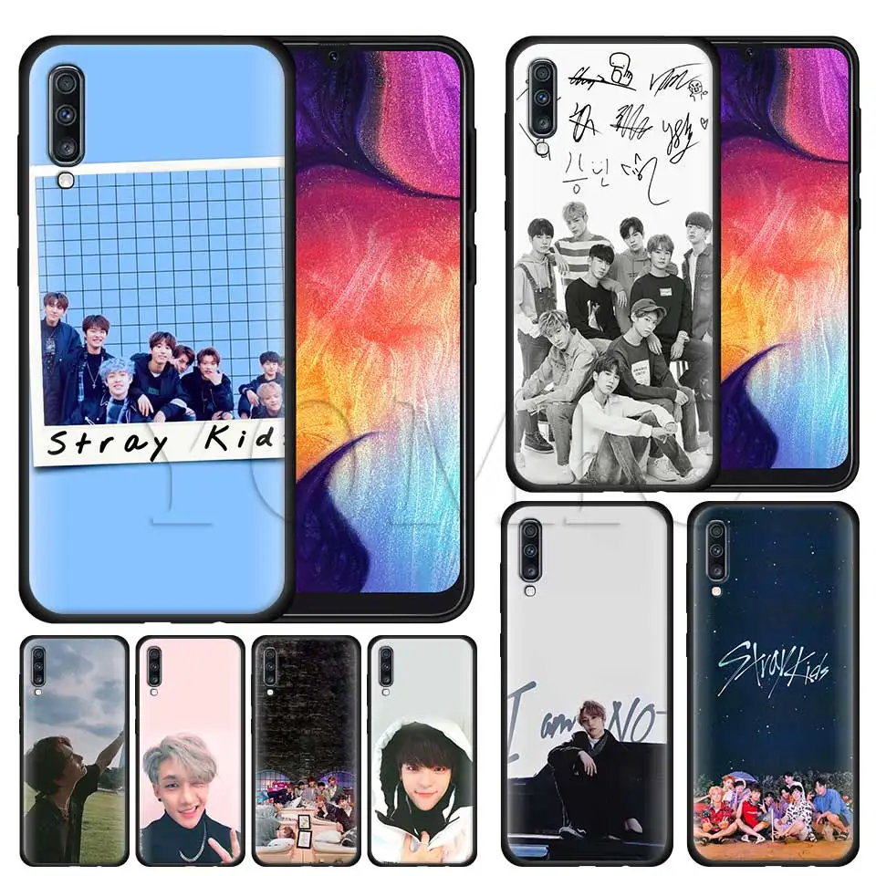 

Stray Kids Silicone Soft Case for Samsung Galaxy A50 A40 A70 A30 A20 A80 A6 A7 A8 Plus A9 2018 Black Case Coque