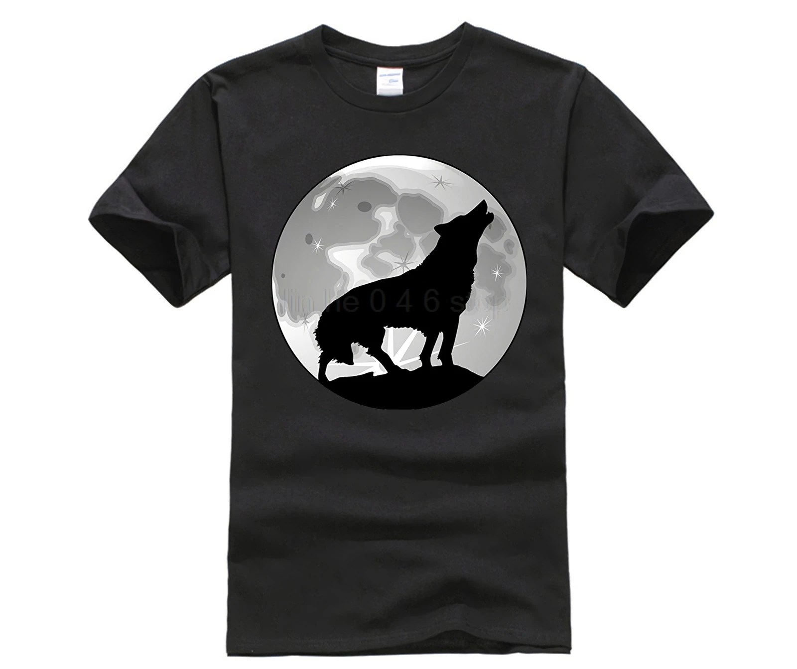 Тренды серые Воющий волк AT-The Full Moon Native Американская футболка рубашка