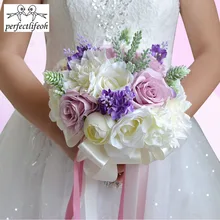 Perfectlifeoh bbridal букет свадебных цветов букет подружки невесты Искусственные цветы в интернет-магазине la boda Ramos de Novia