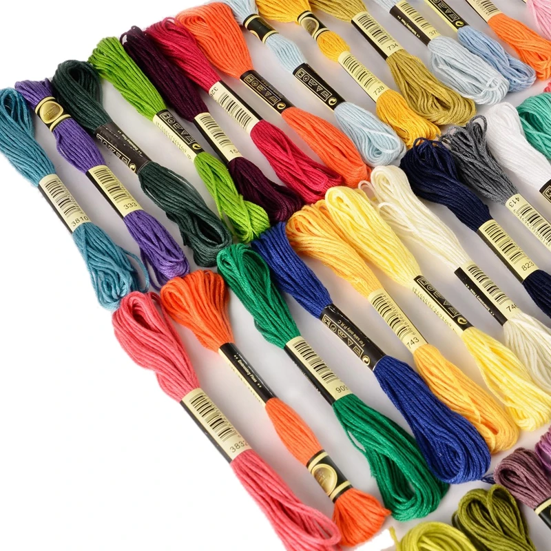 Лучшие 150 мотков разноцветных нитей для вышивки крестиком