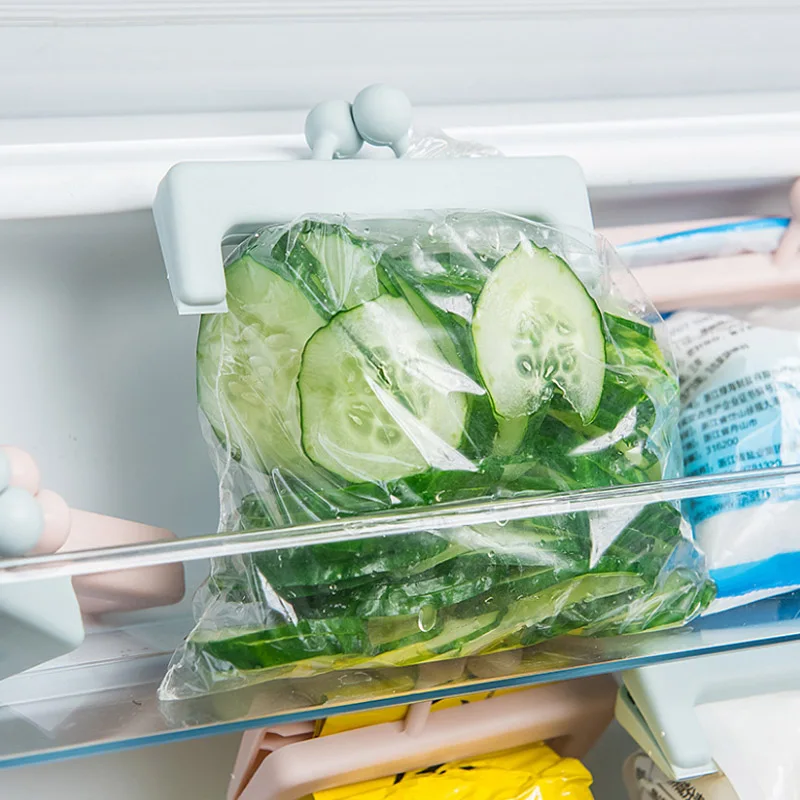 Защелкивающийся портативный зажим для пакета хранения пищевых продуктов