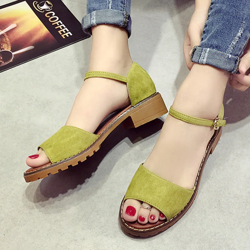 

2019 Women Sandals Comfort Female Shoes Summer Women Shoes Woman Sandalie Buckle Ladies Shoes Slip-on Casual Women Footwear