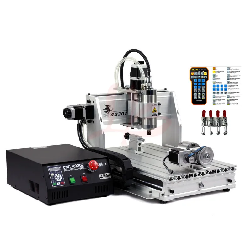  YOOCNC Engraving machine 4axis wood cnc router 3040 1500W spindle PCB engraving machine 