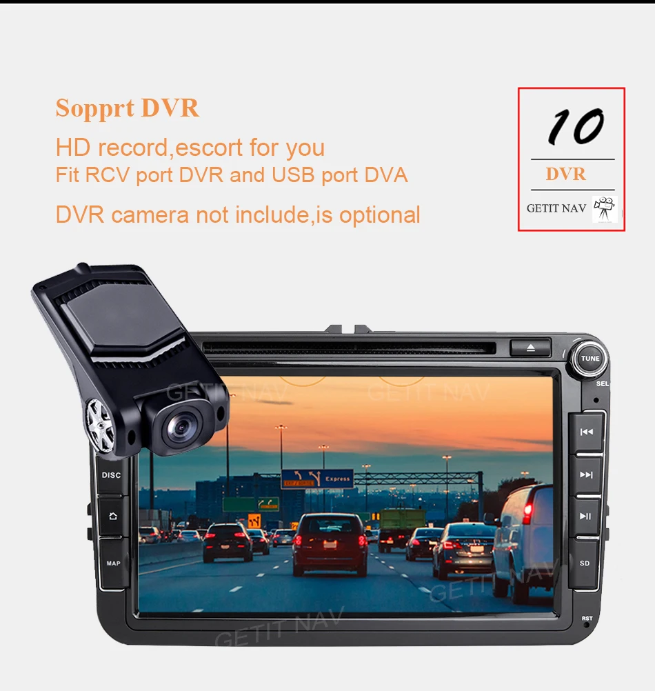 Flash Deal DSP IPS Car Multimedia player Android 9 GPS 2 Din Car Radio Audio Auto For VW/Volkswagen/POLO/PASSAT/Golf 8 Cores RAM 4G 64G 13