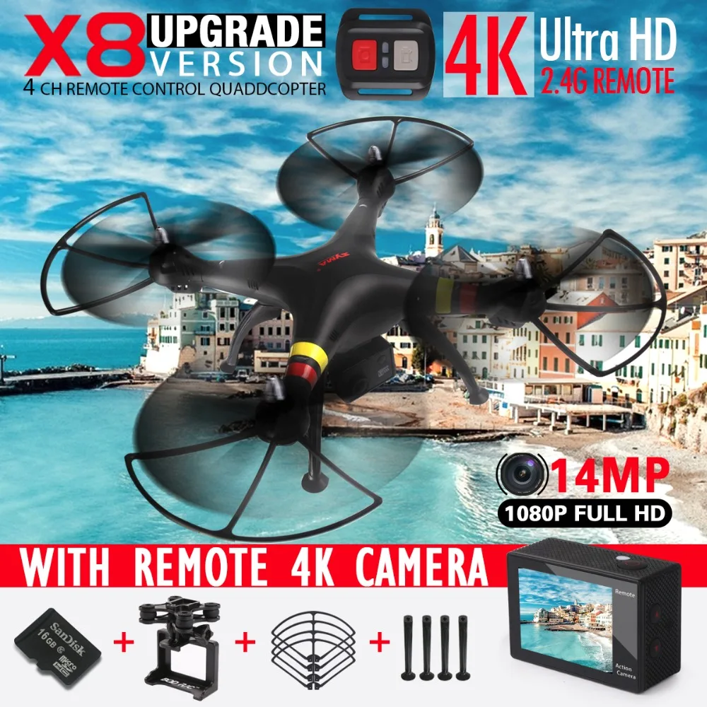SYMA X8W X8C X8 FPV RC Quadcopter Drone With 4K 1080P Full HD Camera WiFi 6-Axis RTF Dron RC Helicopter VS SYMA X8HG X8G