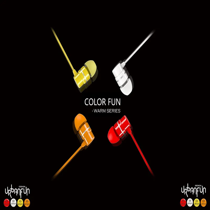 

URBANFUN Flagship Version COLOR FUN 3.5mm HiFi Hybrid In-ear Earphones With Mic CHY-1