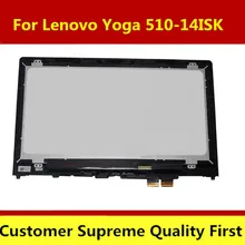 Для lenovo Yoga 510-14ISK 80S 1" FHD lcd кодирующий преобразователь сенсорного экрана в сборе панель