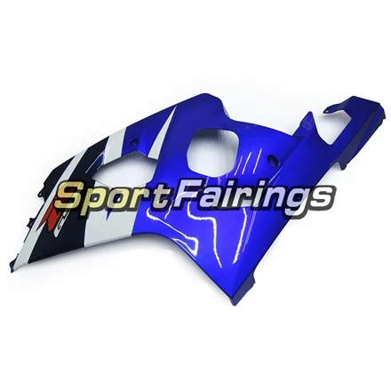 Белого и синего цвета Sportbike обтекатель комплект для Suzuki 2004 2005 GSXR600/GSXR750 K4 04 05 ABS литой мотоциклетный обтекатель новых корпусов