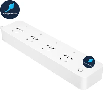 

Smart home plug 4 in 1 socket mobile phone remote wifi timing