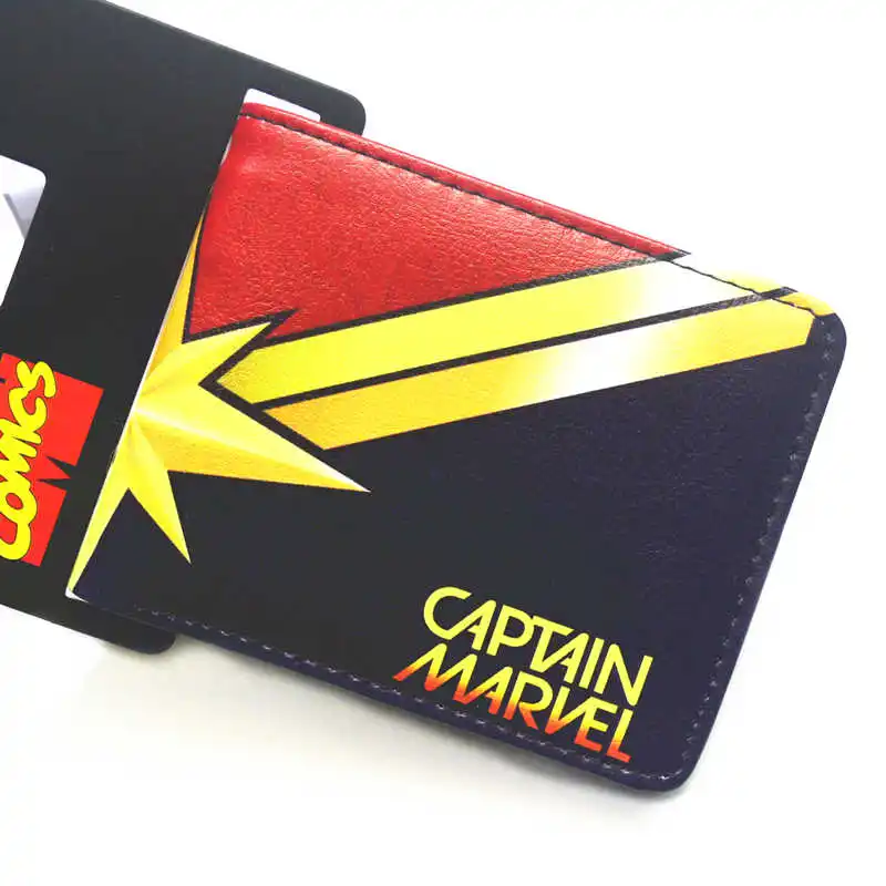 

Cartoon Wallet Captain Marvel Red Dead Boy and Girl Short Wallet