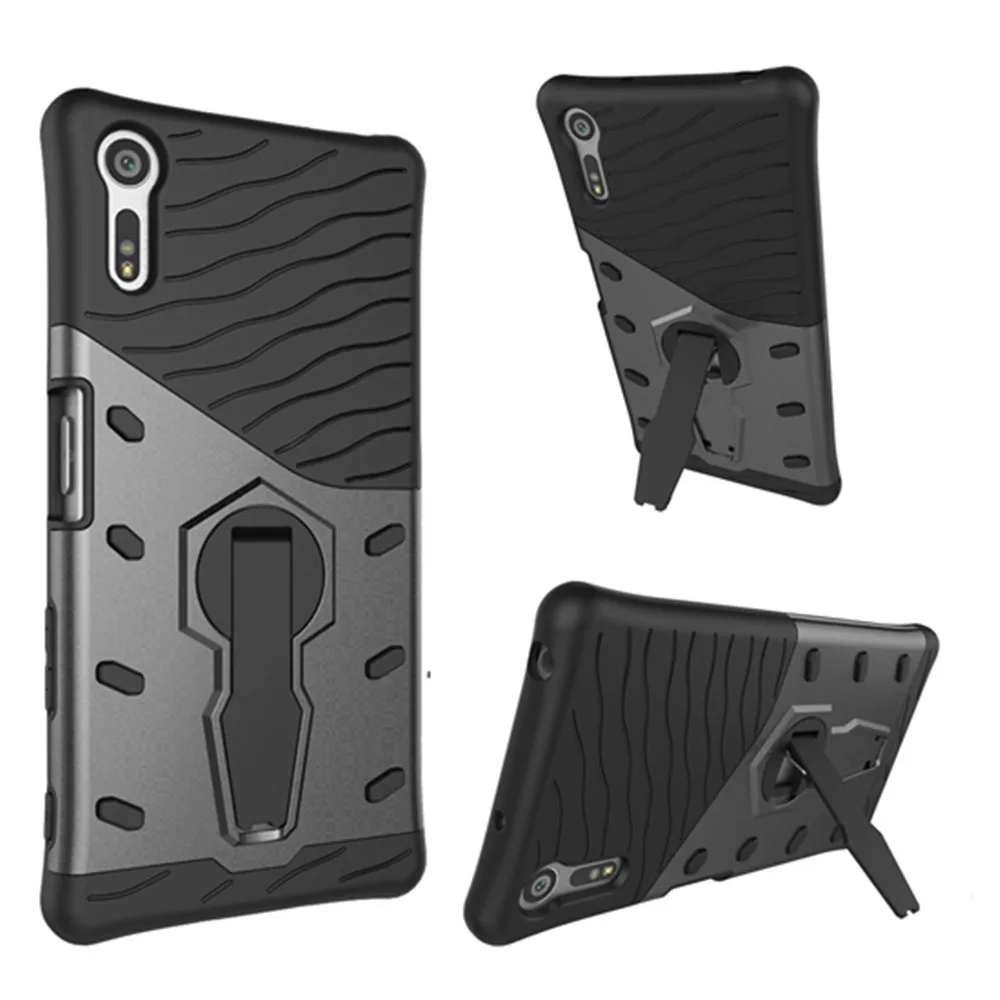 For Sony Xperia XZ Case 360 degree rotation Holder Back Cover Stand