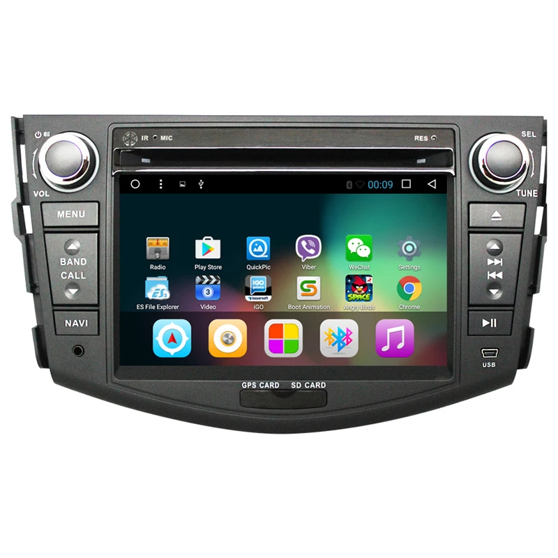 Flash Deal Android 7.1 Quad core 2 din Car DVD for Ttoyota Rav4 RAV 4 Car Radio DVD Player 3G/4G WIFI Bluetooth  GPS Navigation Radio 24