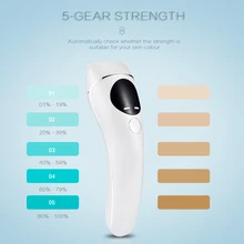 IPL Laser Hair Removal Machine Laser Epilator Hair Removal Permanent Bikini Trimmer Electric depilador with 5-level strength