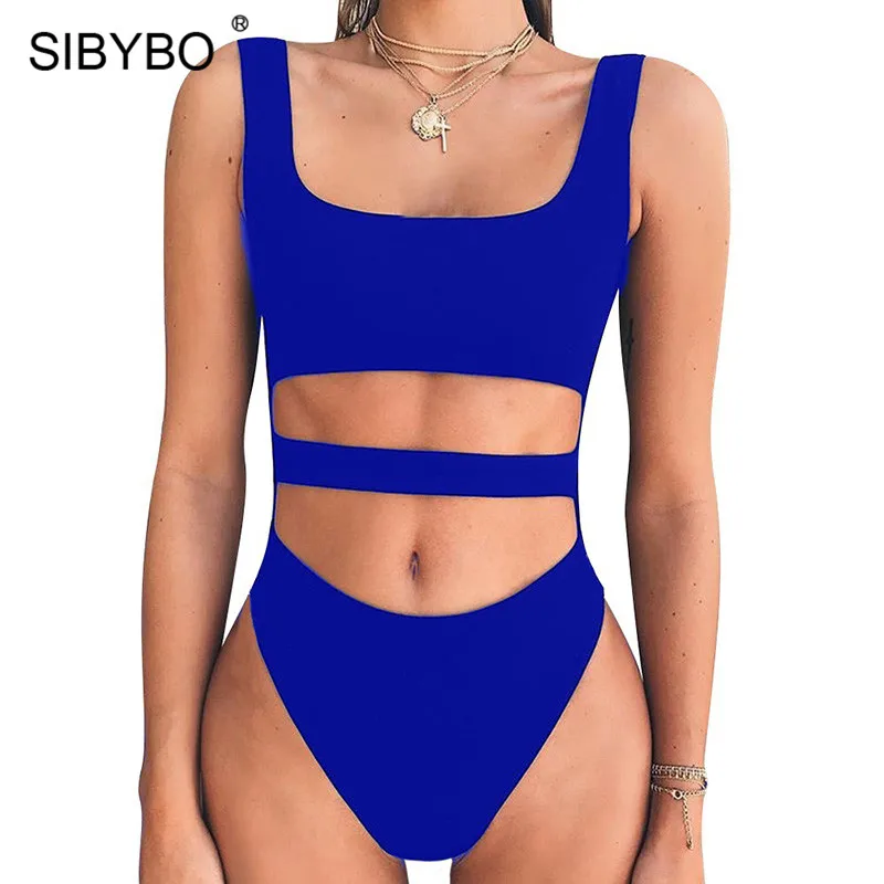 Sibybo Hollow Out Sleeveless Summer Bodysuit Women Backless Skinny Sexy Women Rompers Jumpsuit Beach Casual Women Bodysuits Sibybo Hollow Out Sleeveless Summer Bodysuit Women Backless Skinny Sexy Women Rompers Jumpsuit Beach Casual Women Bodysuits