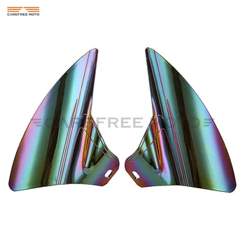 

Iridium Motorcycle Saddle Side Shield Frame Heat Deflector Decoration case for Harley Touring Road Electra Glide 2009-2015
