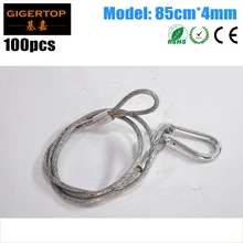 100 шт./лот страховочный тросик для супер светильник с подвижным лучом и 7R светильник с подвижным лучом 4 мм* 85 см, медведь 25 кг китайский свет для сцены аксессуар