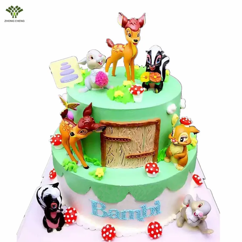 7pcs Bambi Birthday Cake Topper Picks Birthday Cake Accessories Bambi Pvc Action Figure Model Girl Birthday Gifts For Children Gifts For Children Gift For Birthdaygift Gifts Aliexpress