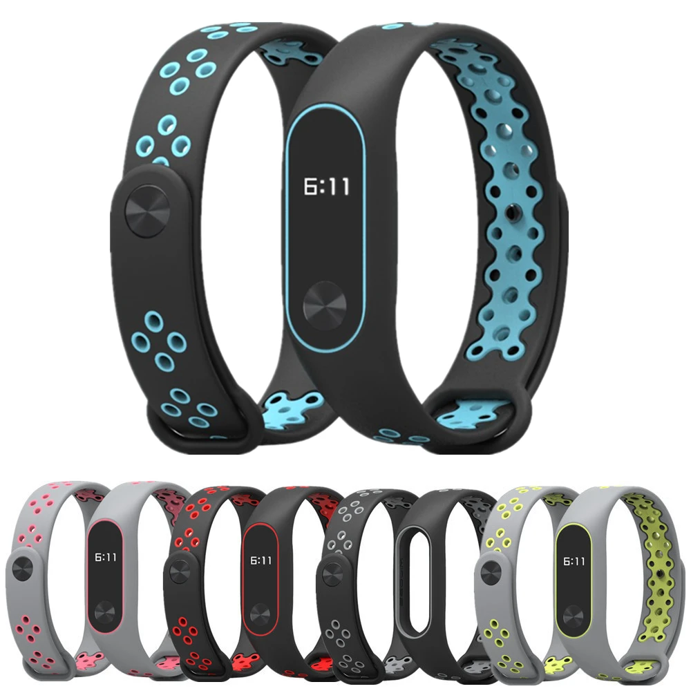 Ремешок для Mi Band 2 силиконовый спортивный браслет наручных часов band