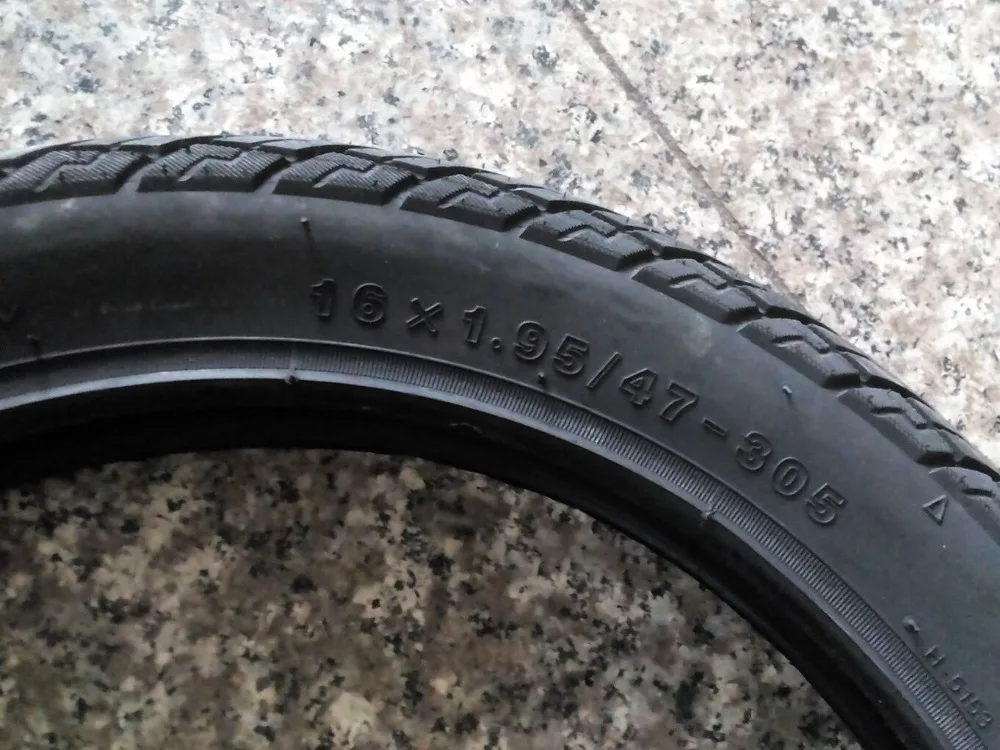 18 inch x 1.95 bike tire