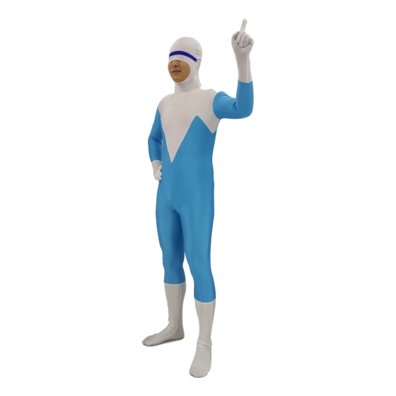 Детская Суперсемейка для взрослых, Frozone, 2 Костюмы супергероя, для мальчиков, для детей, для косплея, гимнастический костюм, костюмы на Хэллоуин