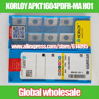

10pcs KORLOY APKT1604PDFR-MA H01 aluminum Milling Insert