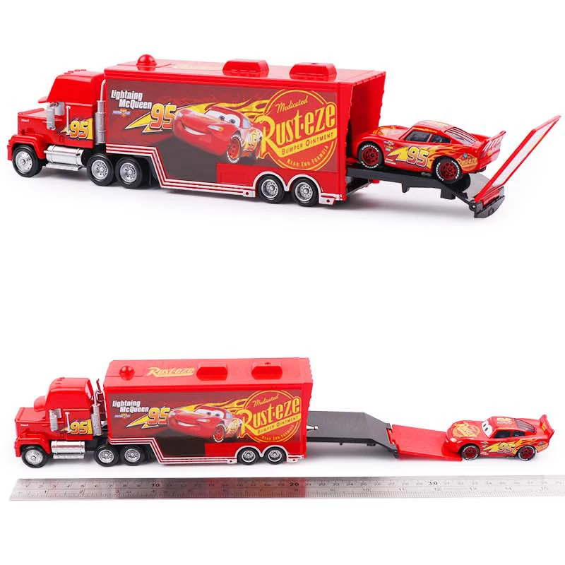 Disney Pixar 23 игрушки Lightning Mcqueen Jackson Storm Uncle Cruise mack truck 1:55 модель давления автомобиля детские игрушки