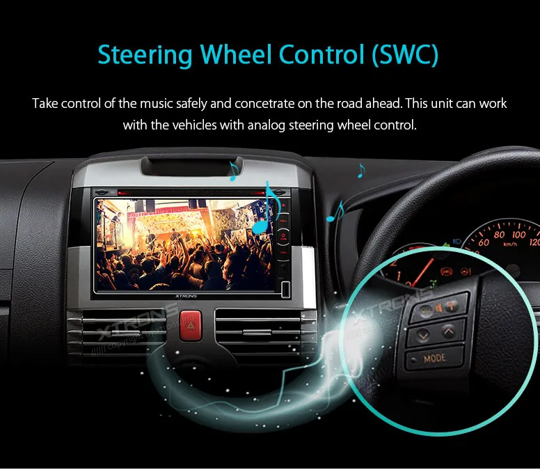 Sale XTRONS 6.95" HD Digital Touch Screen DAB+ Tuner Universal 2 Din Car DVD Player Radio GPS Navigation Screen Mirroring Bluetooth 4 8