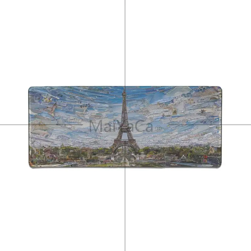 MaiYaCa Cool Eiffel Tower уникальный Настольный коврик игровой для мыши большой с