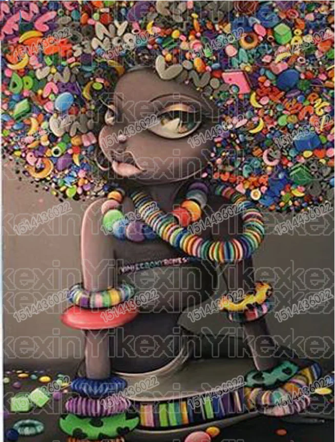 

5D diy Diamond Painting cartoon girl pattern Embroidery Full round Diamond Kit Diamond Picture wall art Home decoration