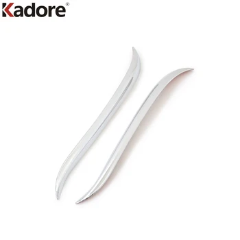 

For Toyota Land Cruiser LC200 2013 2014 ABS Chrome Front Foglight Eyelid Eyebrow Trim Cover Fog Lamp Shield Strip Accessories