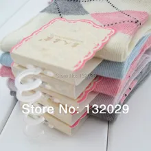 Повседневные Модные жаккардовые технологии ромб Средний цилиндр женские хлопковые носки-лодочки для женщин Бренд Качество Meias хорошее качество