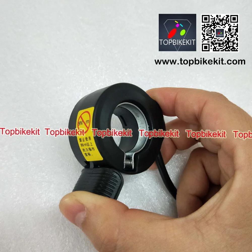 Wuxing 130X Thumb throttle with 3Pins Waterproof Connector for Electric Bike (1)