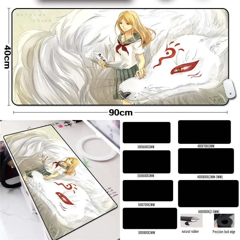 Mairuige японский аниме коврик для мыши Настольный коврик большой размер Natsume Yuujinchou naciko креативный ПК игровой коврик для мыши