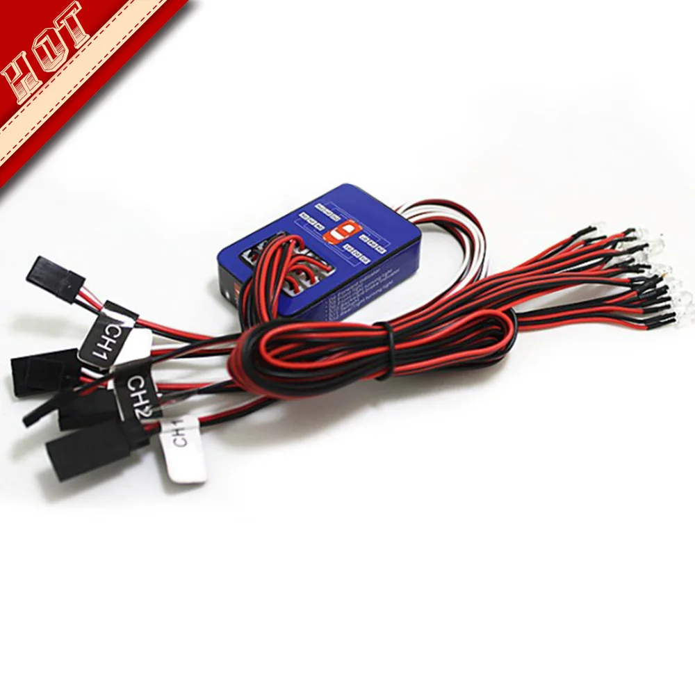 

TAMIYA 12 LED Simulation Car Lights Smart System Flash Lighting for RC 1/10 Car Tank