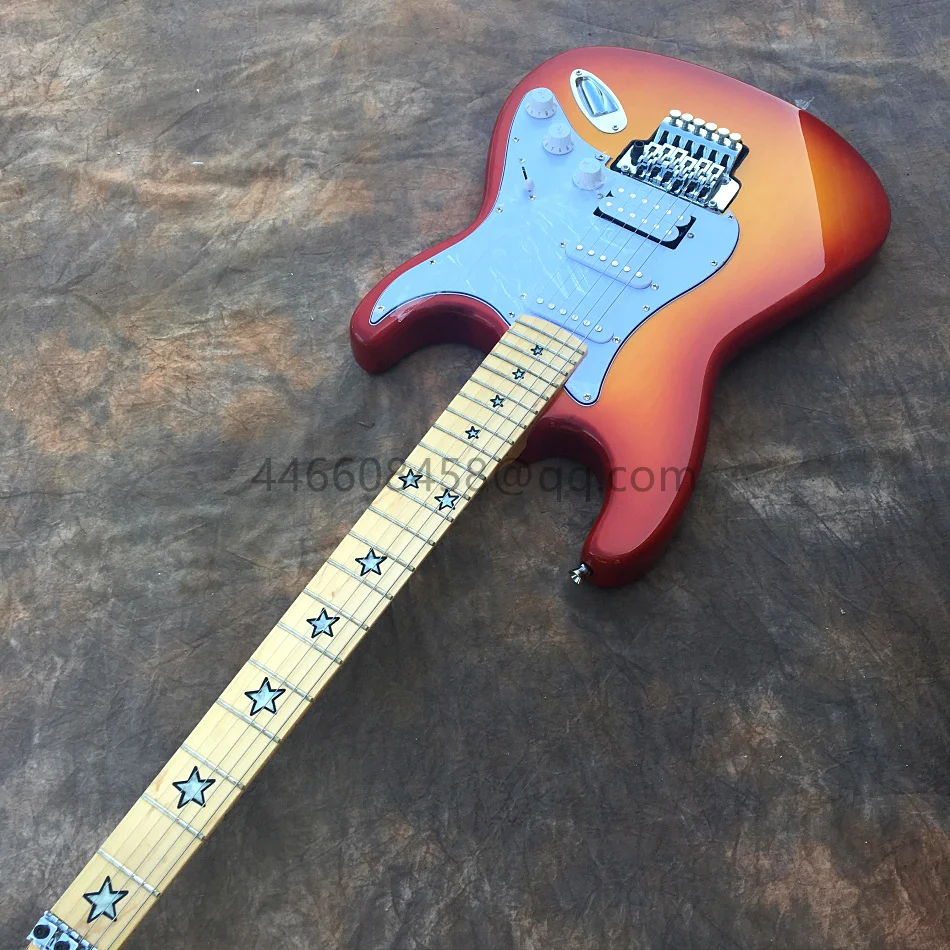 

Free shipping Factory custom good Sound effect new electric guitar fingering custom made 6 strings musical NO.1 Color brown gift