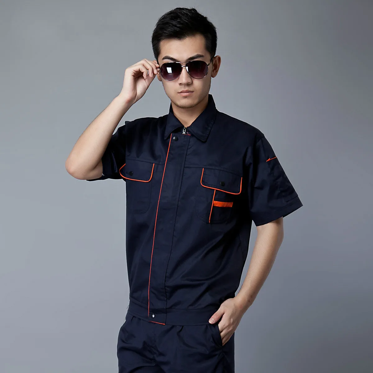 

Factory Workshop Uniform Repairment Service Uniform Clothing Jackets Pants Set Engineering Clothes Labor Insurance Overalls 90