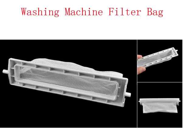 Замена для стиральной машины, прачечной сетки нейлон 14 см x 4,5 см фильтр мешок белый 6 шт