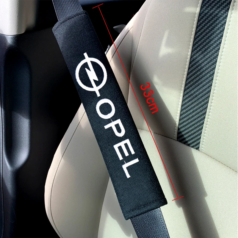 

33cm 2pcs Car seat cover Safety Seat Belt Pad Protection case for OPEL Corsa Insignia Astra Antara Meriva Zafira automobiles