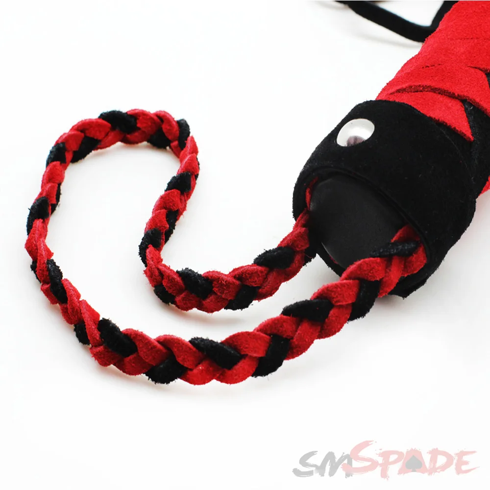 Кнут из замши и кожи 2 в 1 60 + 30 см|leather flogger|horse whipwhip whipping |