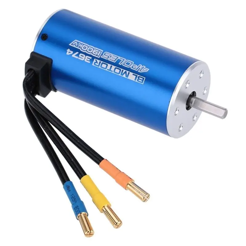 

Blue 3674 4 Poles 1900KV Sensorless Brushless Motor