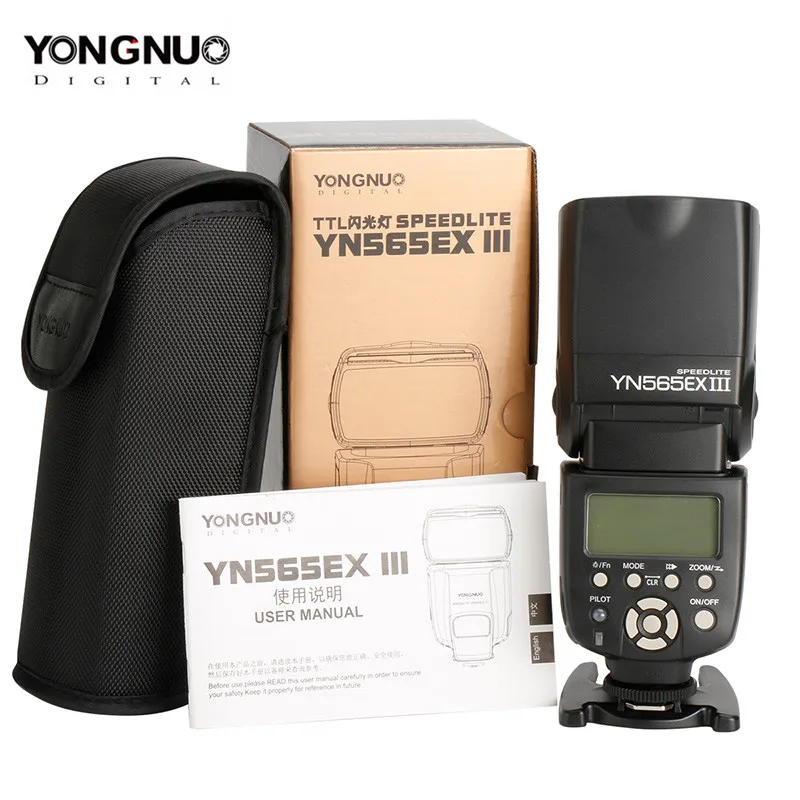 Беспроводная вспышка YONGNUO YN565EX III для Nikon D7100 D7000 D5200 D5100 D5000 D3100 D3000 D300 D300s D200 D90 D8 |