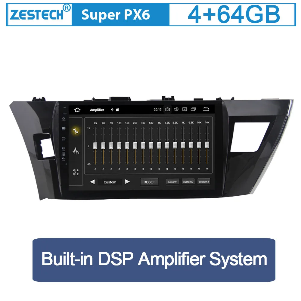 Perfect PX6 1din Android 9.0 Car Radio for Toyota Corolla 2013 2014  Navigation GPS Car Head Unit Multimedia Car DVD Player Autoradio 2