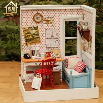 

XXXG Mini manual DIY hut Lodge town toy model boys girls send birthday gift