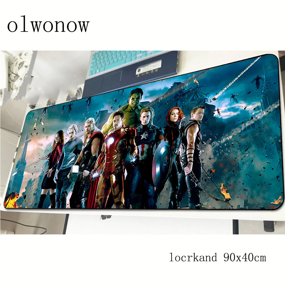 Avengers mousepad 90x40cm New arrival gaming mouse pad gamer mat thick game computer desk padmouse 